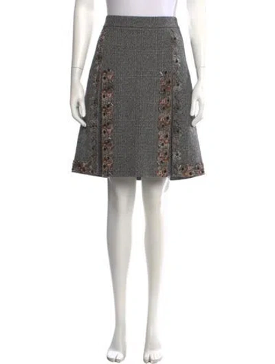 Pre-owned Miu Miu Vintage Mini Skirt In Gray