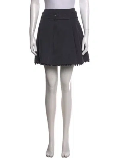 Pre-owned Miu Miu Vintage Mini Skirt In Grey