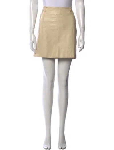Pre-owned Miu Miu Vintage Mini Skirt In Neutral