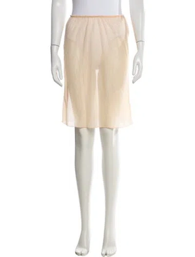 Pre-owned Miu Miu Vintage Mini Skirt In Neutral