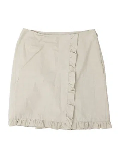 Pre-owned Miu Miu Vintage Mini Skirt In Neutral