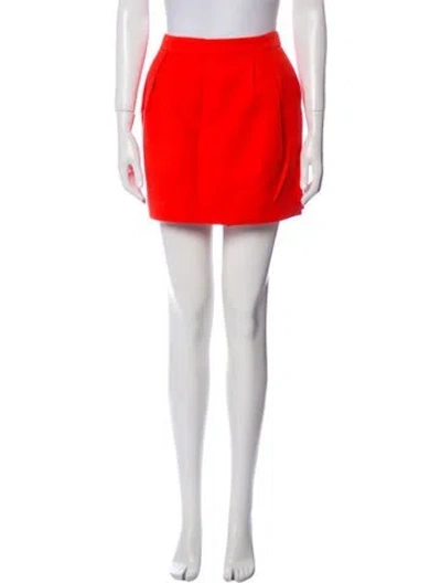 Pre-owned Miu Miu Vintage Mini Skirt In Orange
