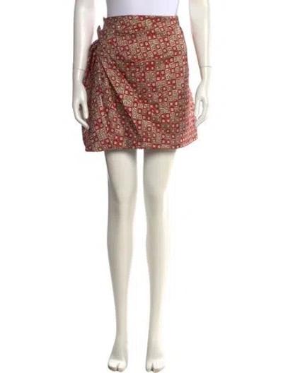 Pre-owned Miu Miu Vintage Mini Skirt In Orange