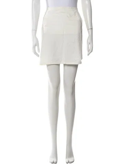 Pre-owned Miu Miu Vintage Mini Skirt In White