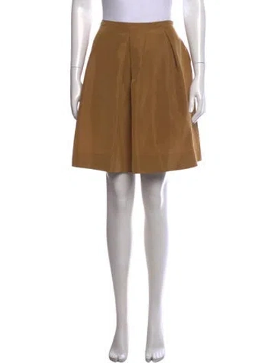 Pre-owned Miu Miu Vintage Mini Skirt In Yellow