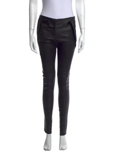 Pre-owned Miu Miu Vintage Skinny Leg Pants In Black