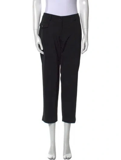 Pre-owned Miu Miu Vintage Straight Leg Pants In Black