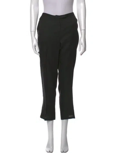 Pre-owned Miu Miu Vintage Straight Leg Pants In Black