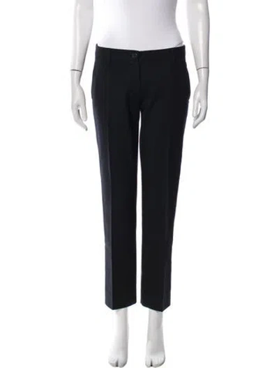 Pre-owned Miu Miu Vintage Straight Leg Pants In Black