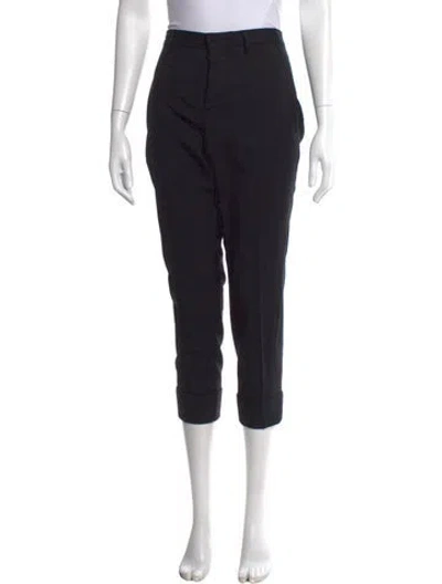 Pre-owned Miu Miu Vintage Straight Leg Pants In Black