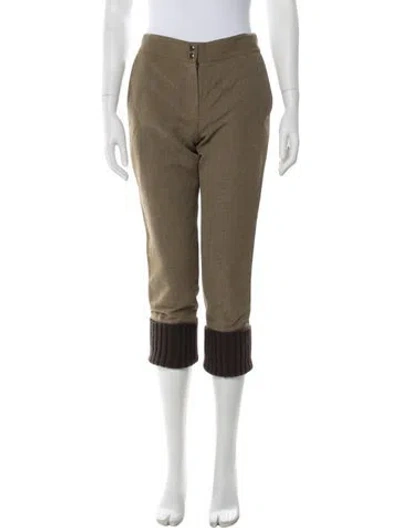 Pre-owned Miu Miu Vintage Straight Leg Pants In Brown