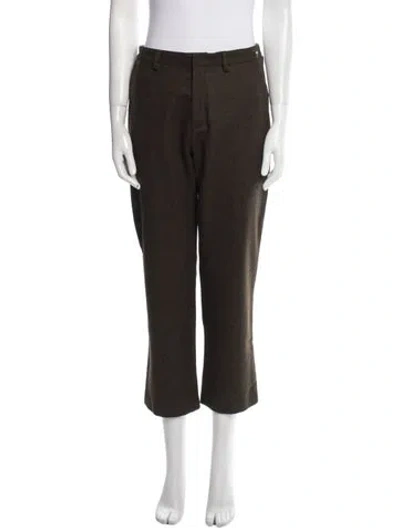 Pre-owned Miu Miu Vintage Straight Leg Pants In Green