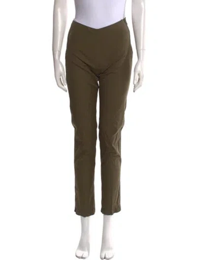 Pre-owned Miu Miu Vintage Straight Leg Pants In Green