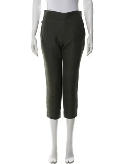 Pre-owned Miu Miu Vintage Straight Leg Pants In Green