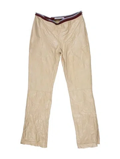 Pre-owned Miu Miu Vintage Straight Leg Pants In Neutral