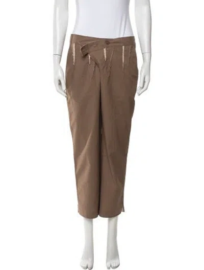 Pre-owned Miu Miu Vintage Straight Leg Pants In Neutrals