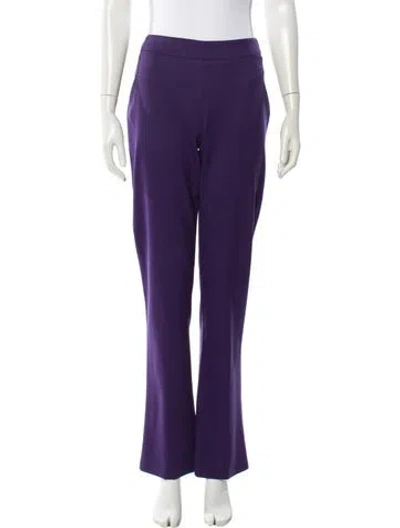 Pre-owned Miu Miu Vintage Straight Leg Pants In Purple