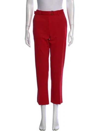 Pre-owned Miu Miu Vintage Straight Leg Pants In Red
