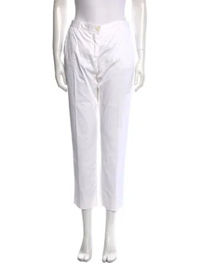 Pre-owned Miu Miu Vintage Straight Leg Pants In White
