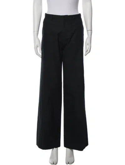 Pre-owned Miu Miu Vintage Wide Leg Pants In Black