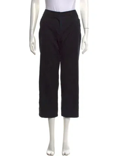 Pre-owned Miu Miu Vintage Wide Leg Pants In Black