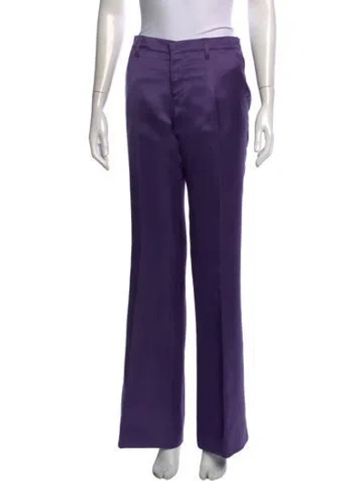 Pre-owned Miu Miu Vintage Wide Leg Pants In Purple