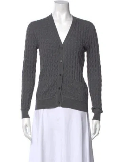 Pre-owned Miu Miu Vintage Wool Sweater In Gray