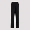 Miu Miu Pinstripe Straight-leg Trousers In Bleu