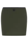 Miu Miu Viscose Blend Mini-skirt In Green