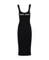 Miu Miu Viscose Dress In Black