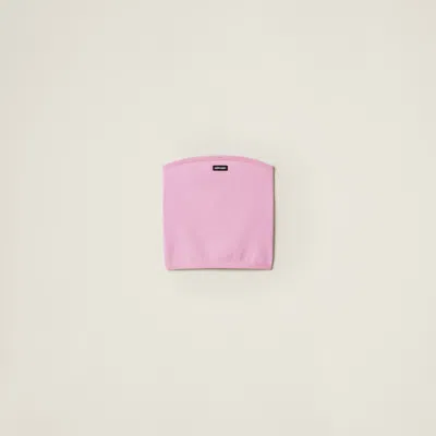 Miu Miu Viscose Top In Pink