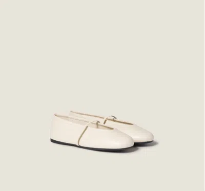 Miu Miu Ballerine Vitello In White