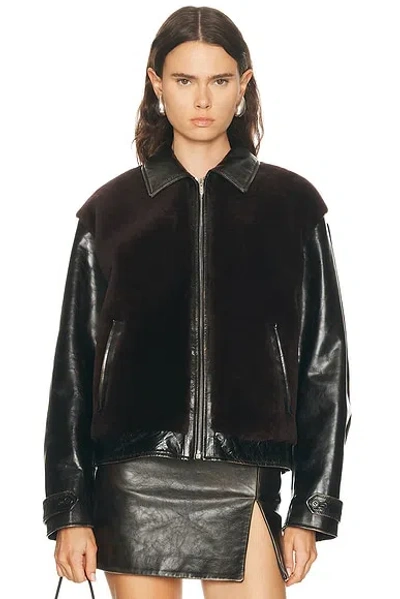 Miu Miu Vitello Jacket In Black
