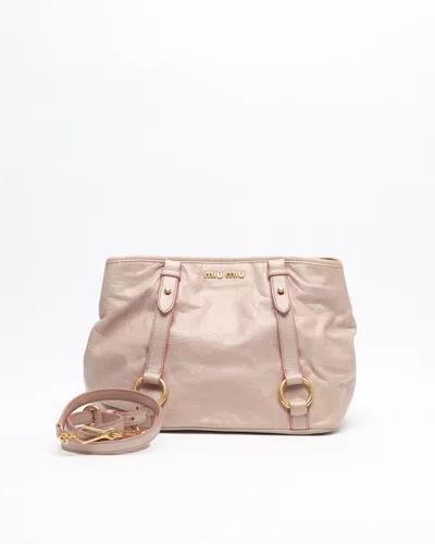 Miu Miu Vitello Shine Tote Bag
