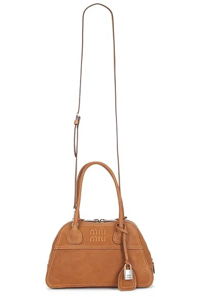 Miu Miu Vivant Bag In Caramel