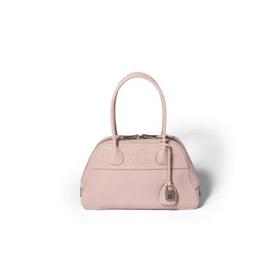 Miu Miu Vivant Nappa Leather Bag In Multi