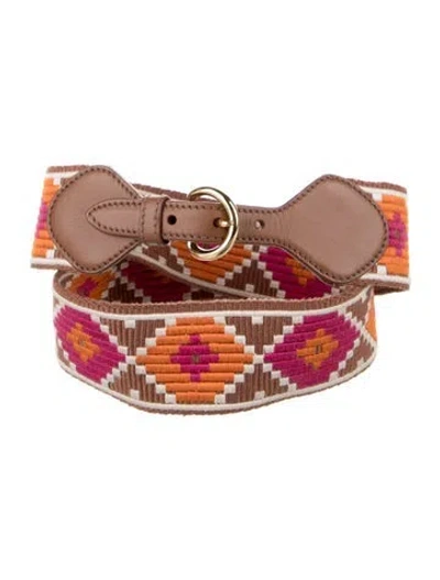Pre-owned Miu Miu Waist Belt In Brown