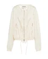 Miu Miu Waistband Casual Jacket In Nude