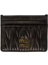Miu Miu Wallet Woman Coffee In Black
