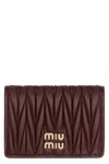 Miu Miu Wallet Made Of Leather With Logo In Red