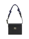 Miu Miu Rope Handle Wallet In Black