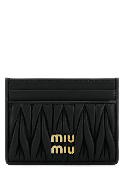 Miu Miu Wallets In Black