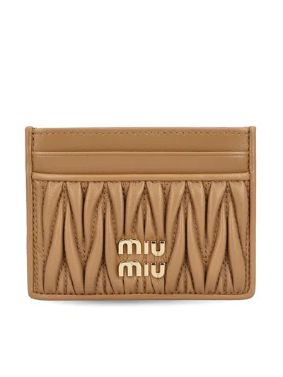 Miu Miu Wallets In Brown