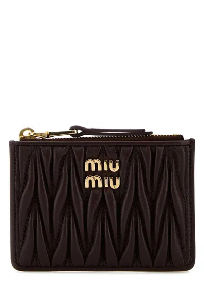 Miu Miu Wallets In Brown