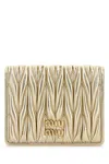 Miu Miu Wallets In Gold