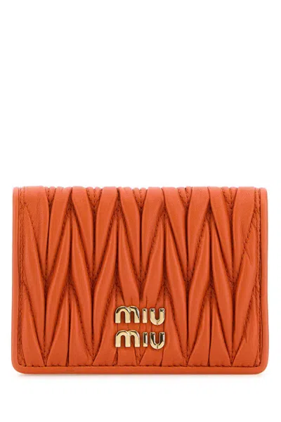 Miu Miu Wallets In Orange