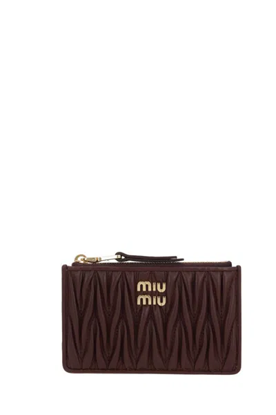 Miu Miu Wallets In Red