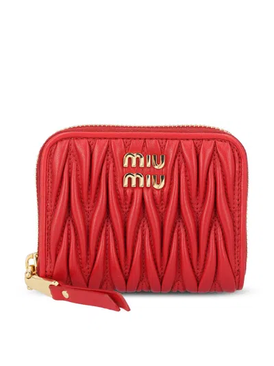 Miu Miu Wallets In Red