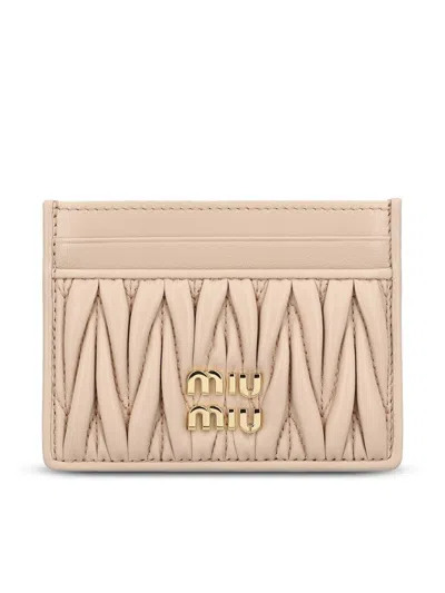 Miu Miu Wallets In Neutral
