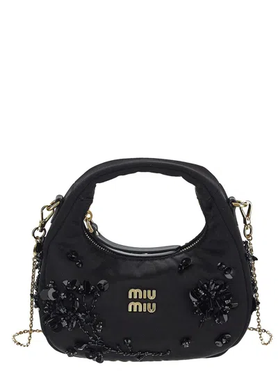 Miu Miu Wander Bag In Black